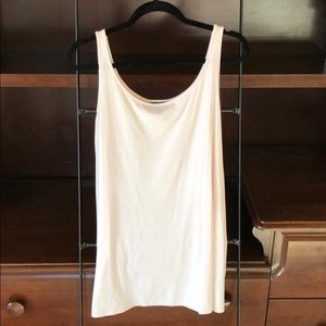 Light pink silk cami - fits long & loose